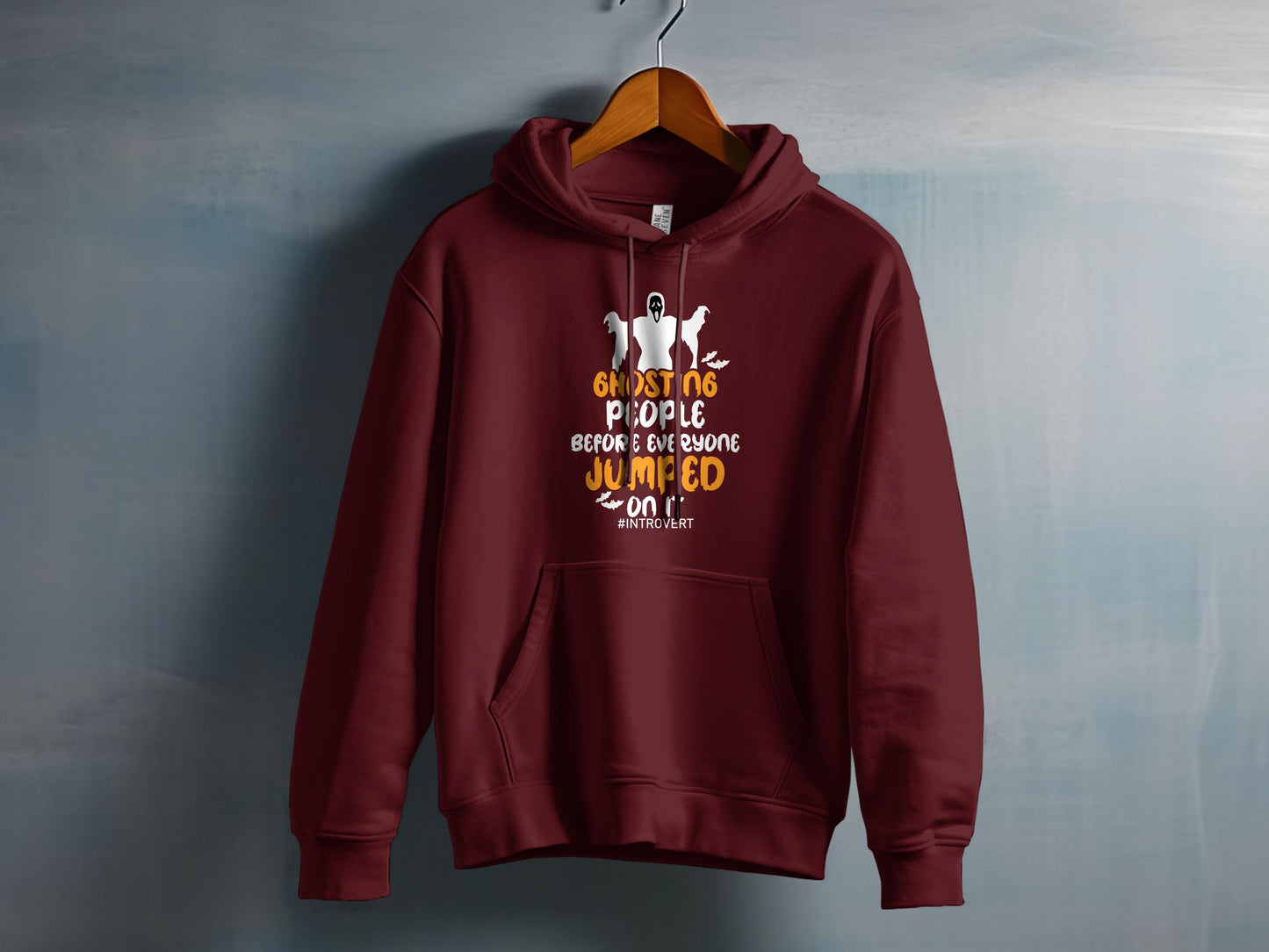 Ghosting People Jumped On Motivational Hoodie product type