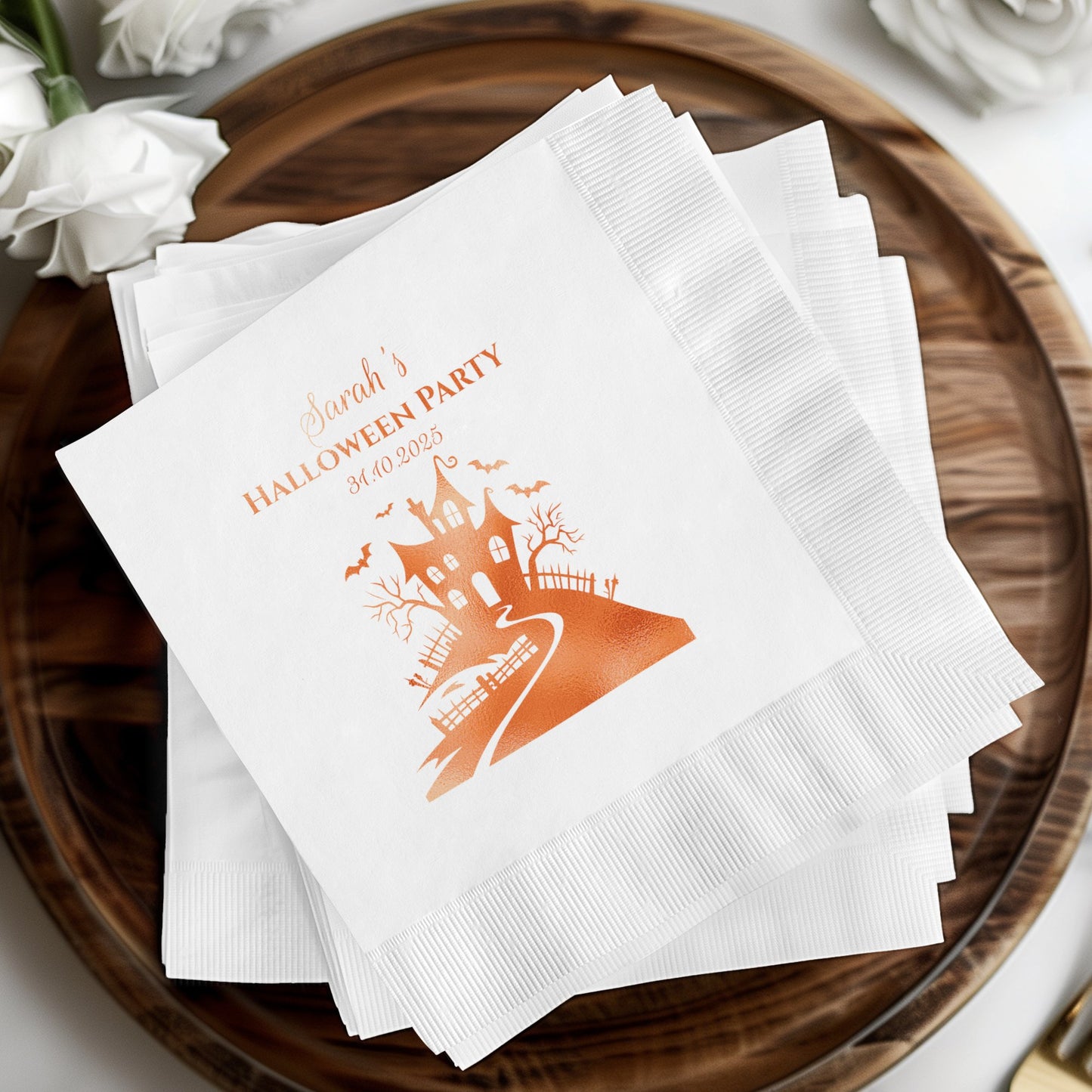 Personalized Halloween Party Napkins product