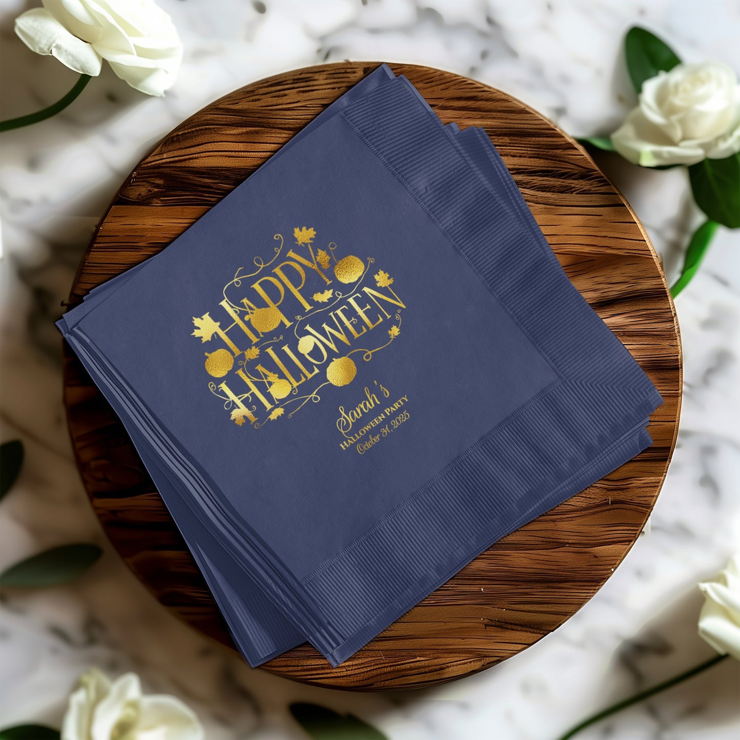 Custom Personalized Happy Halloween Napkins product