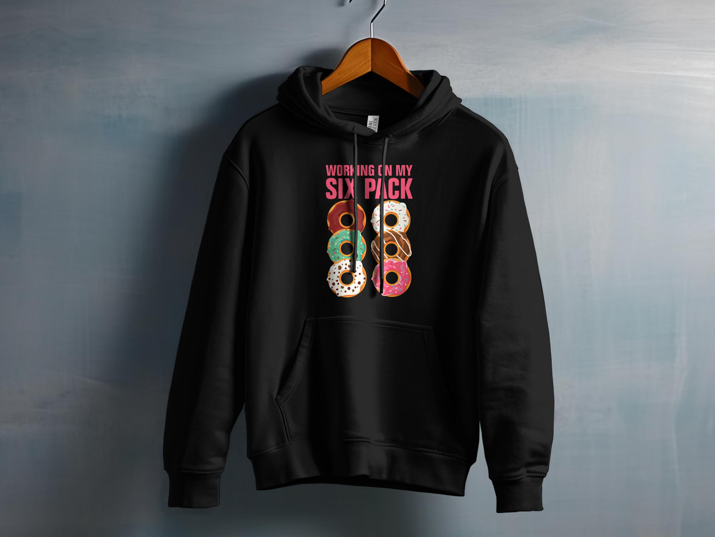 Working On My Six Pack Donut Print Hoodie product