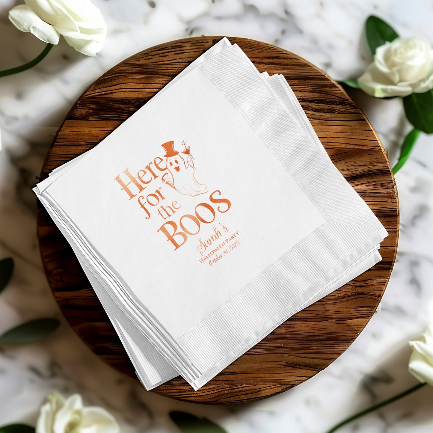 Here For The Boos Customized Party Napkins product