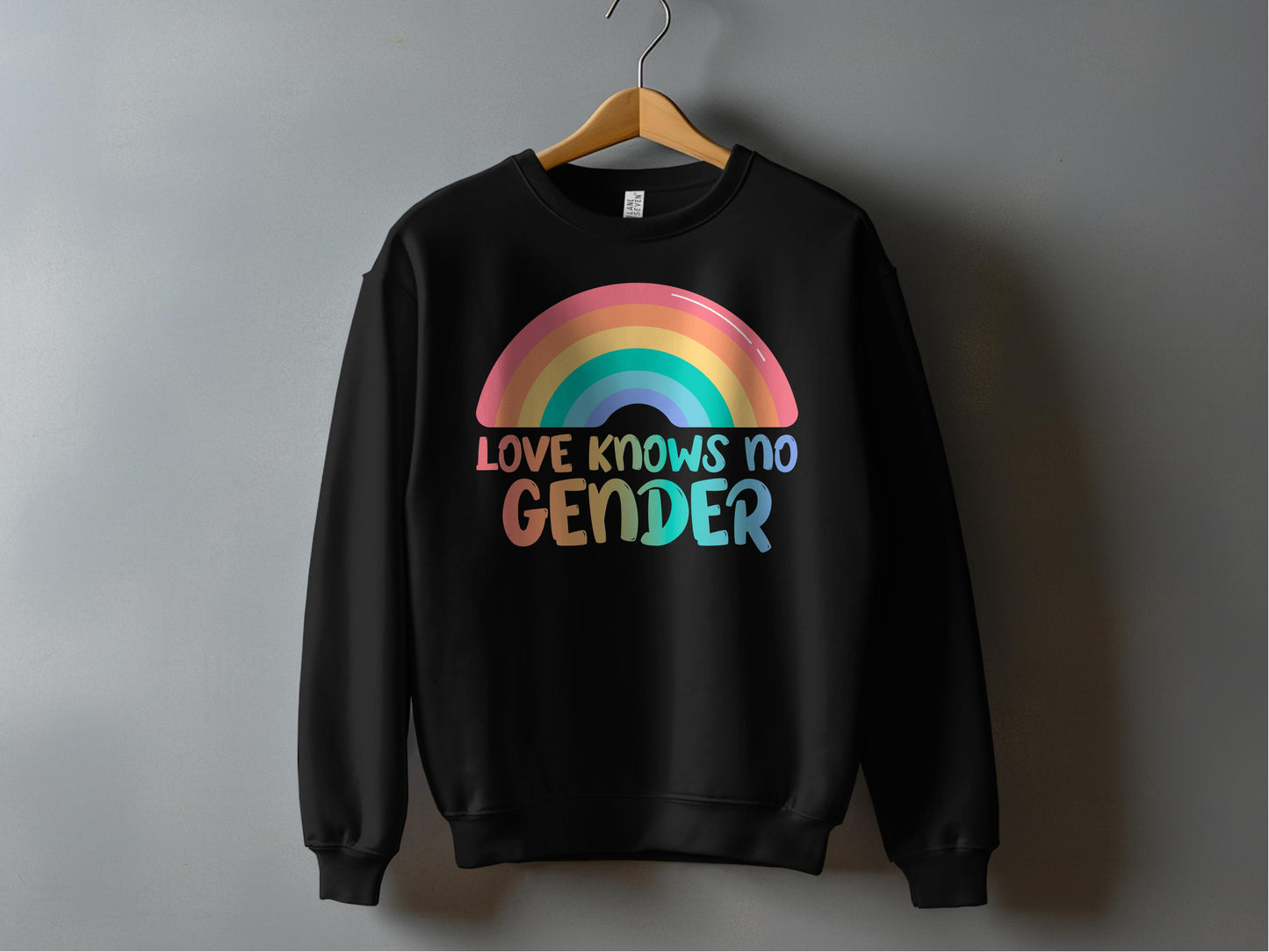 Love Knows No Gender Rainbow Sweatshirt product type