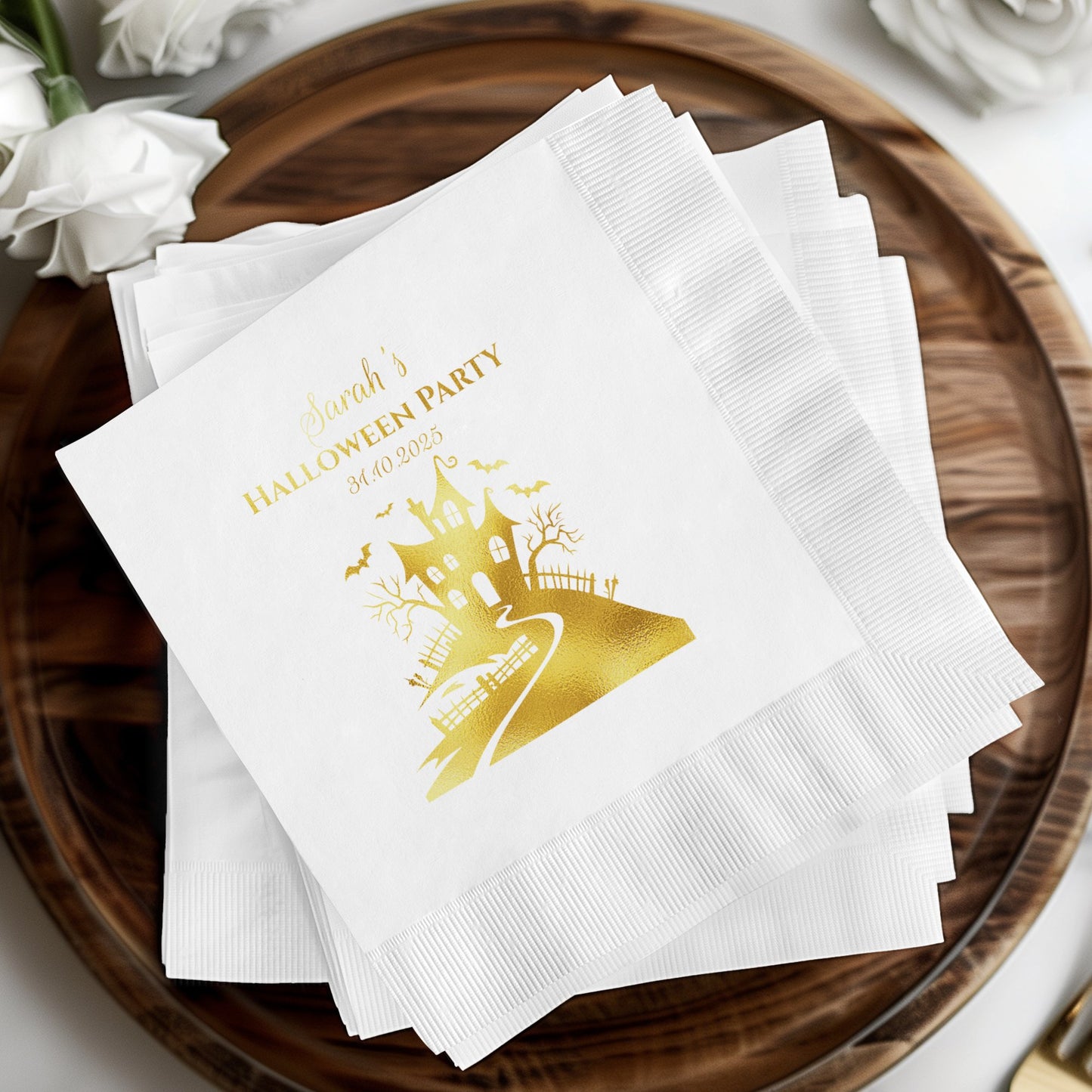Personalized Halloween Party Napkins Decorative product type