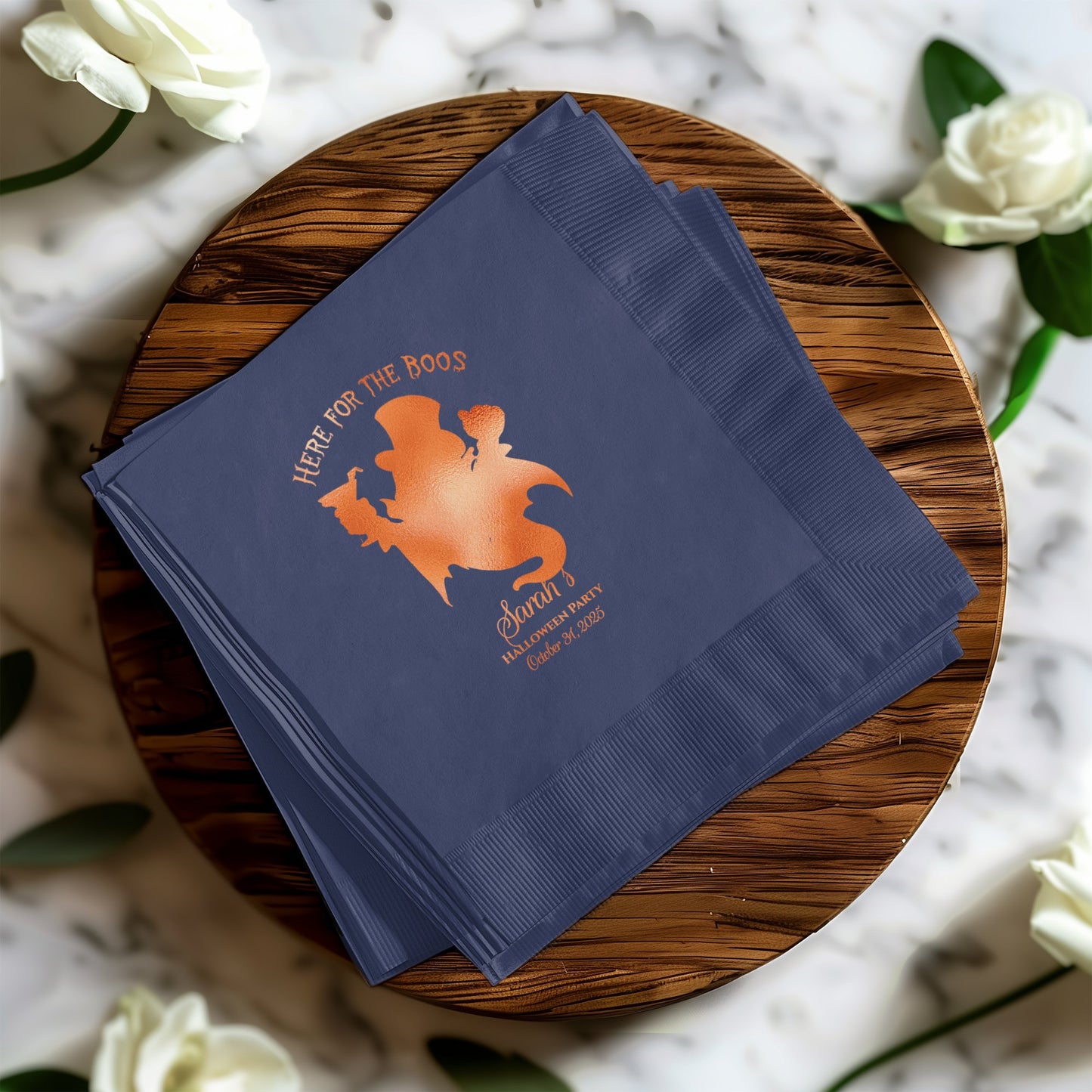 Here For The Boos Custom Halloween Napkins product type
