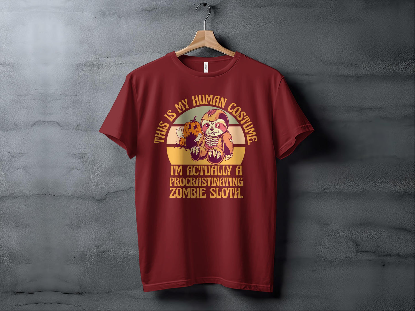This Is My Human Costume Procrastinating Zombie Sloth product type