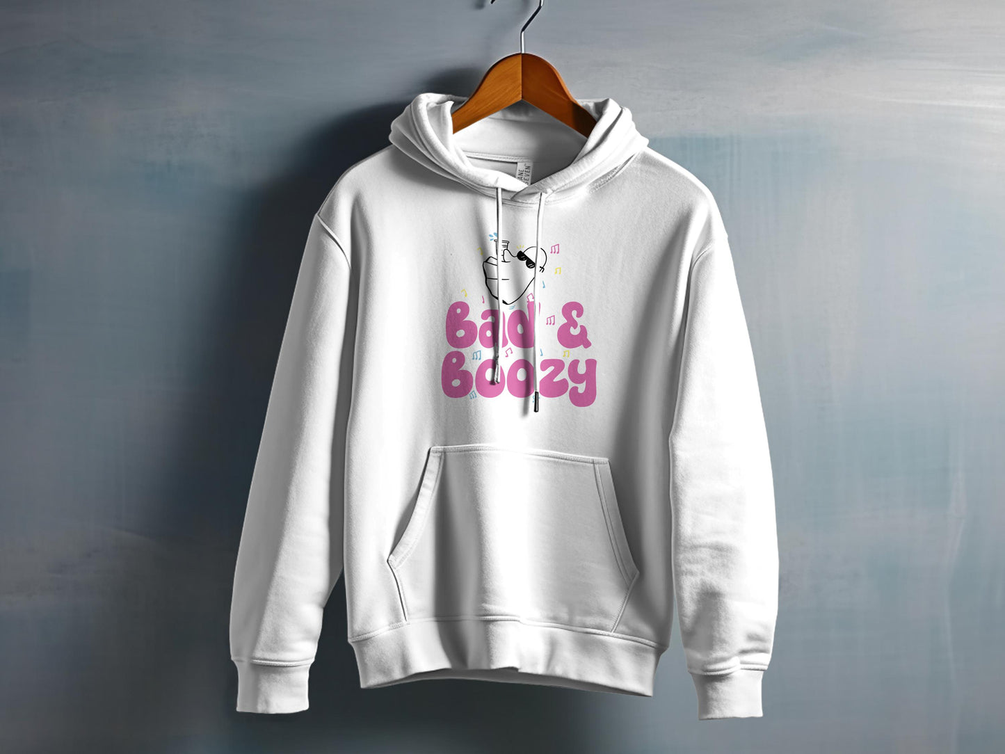 Bad and Boozy Graphic Design Hoodie product type