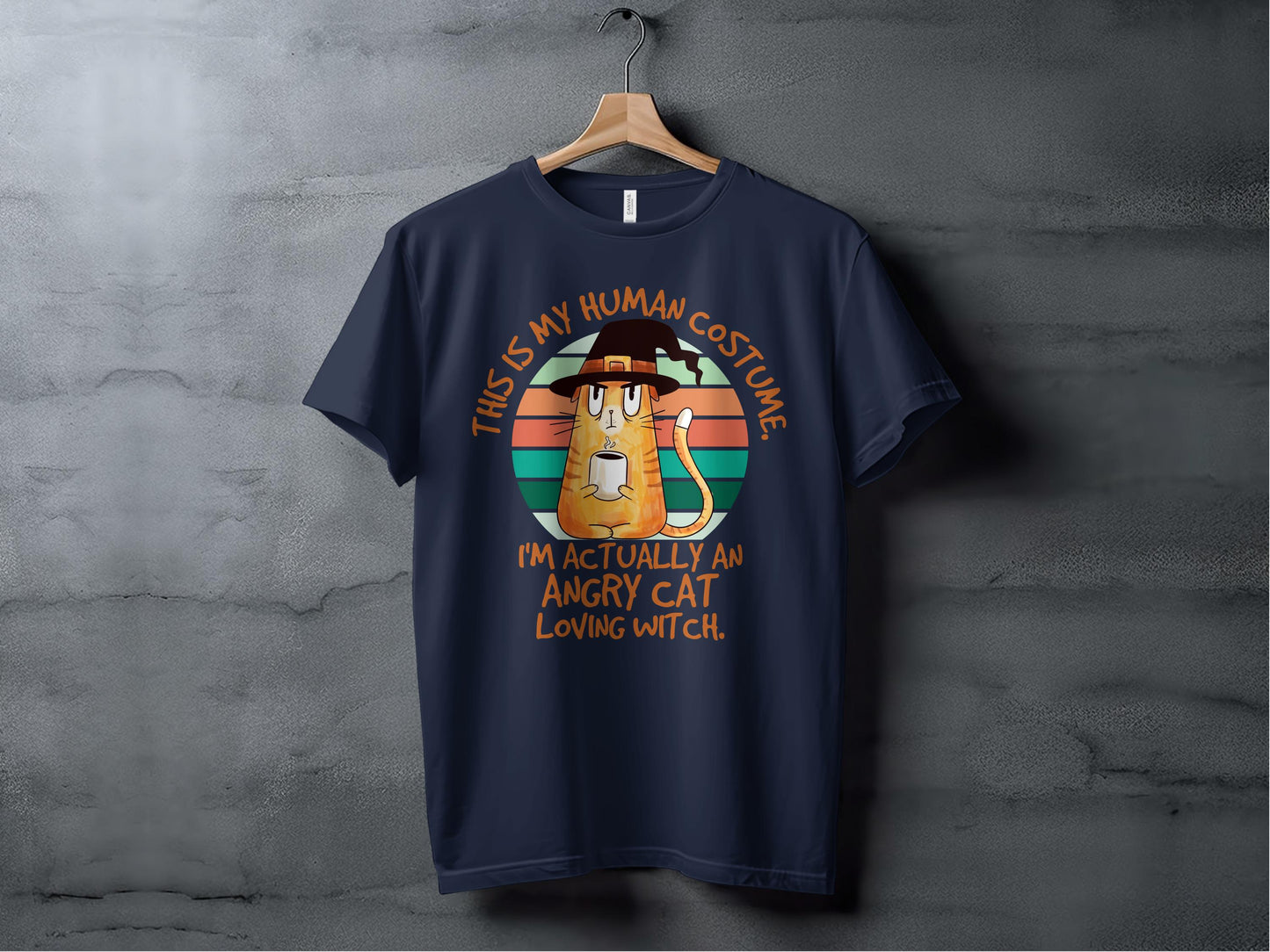 This Is My Human Costume Angry Cat Loving Witch product type