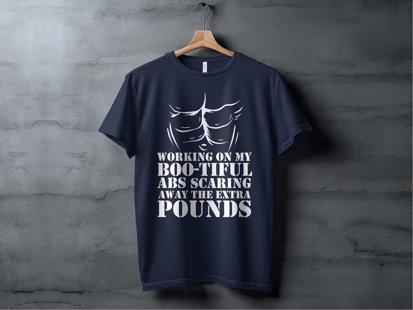 Working on My Boo-tiful Abs Scaring Pounds T-shirt product