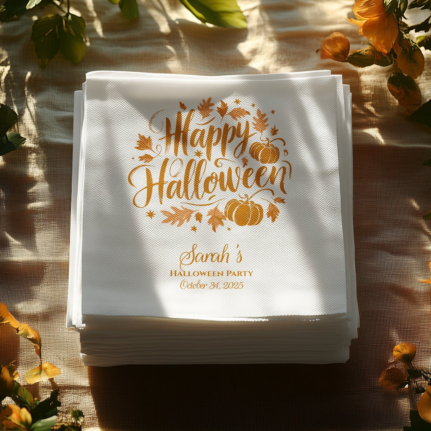 Custom Happy Halloween Party Event Napkin product type