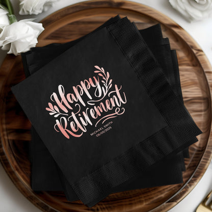 Happy Retirement Custom Printed Napkin product