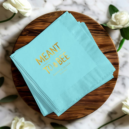 Meant To Bee Custom Print Napkins wedding product