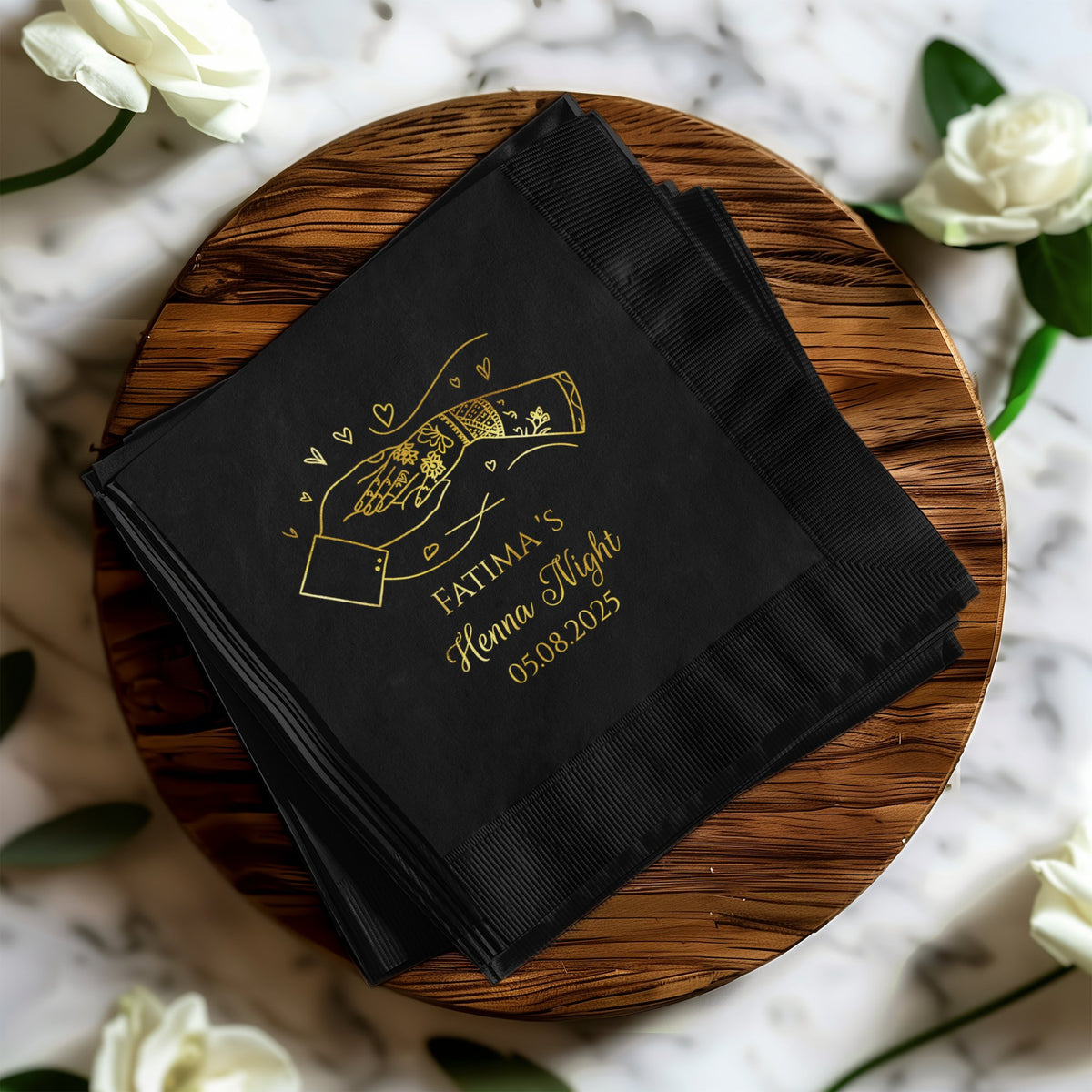 Elegant Customized Wedding Party Napkin product