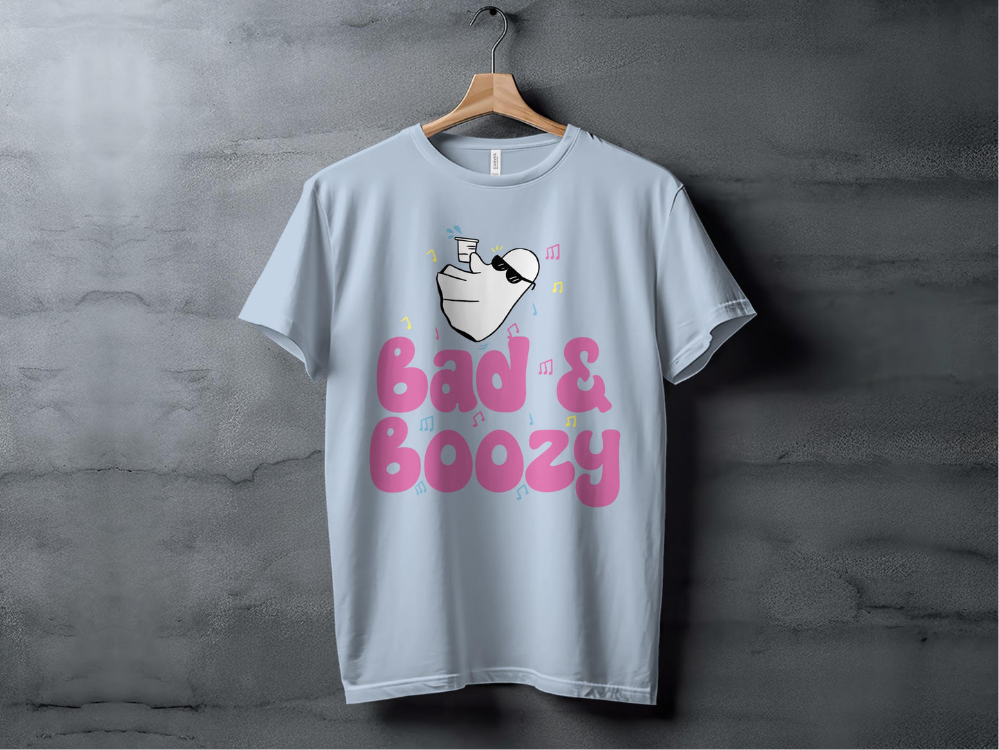 Unique Bad and Boozy Graphic Design T-Shirt product
