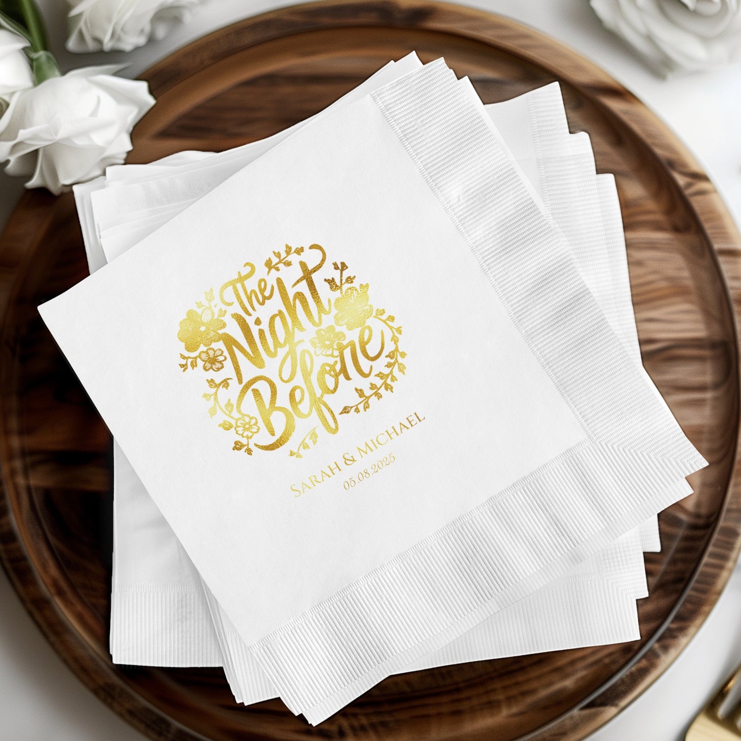 The Night Before Event Personalized Napkin Product type