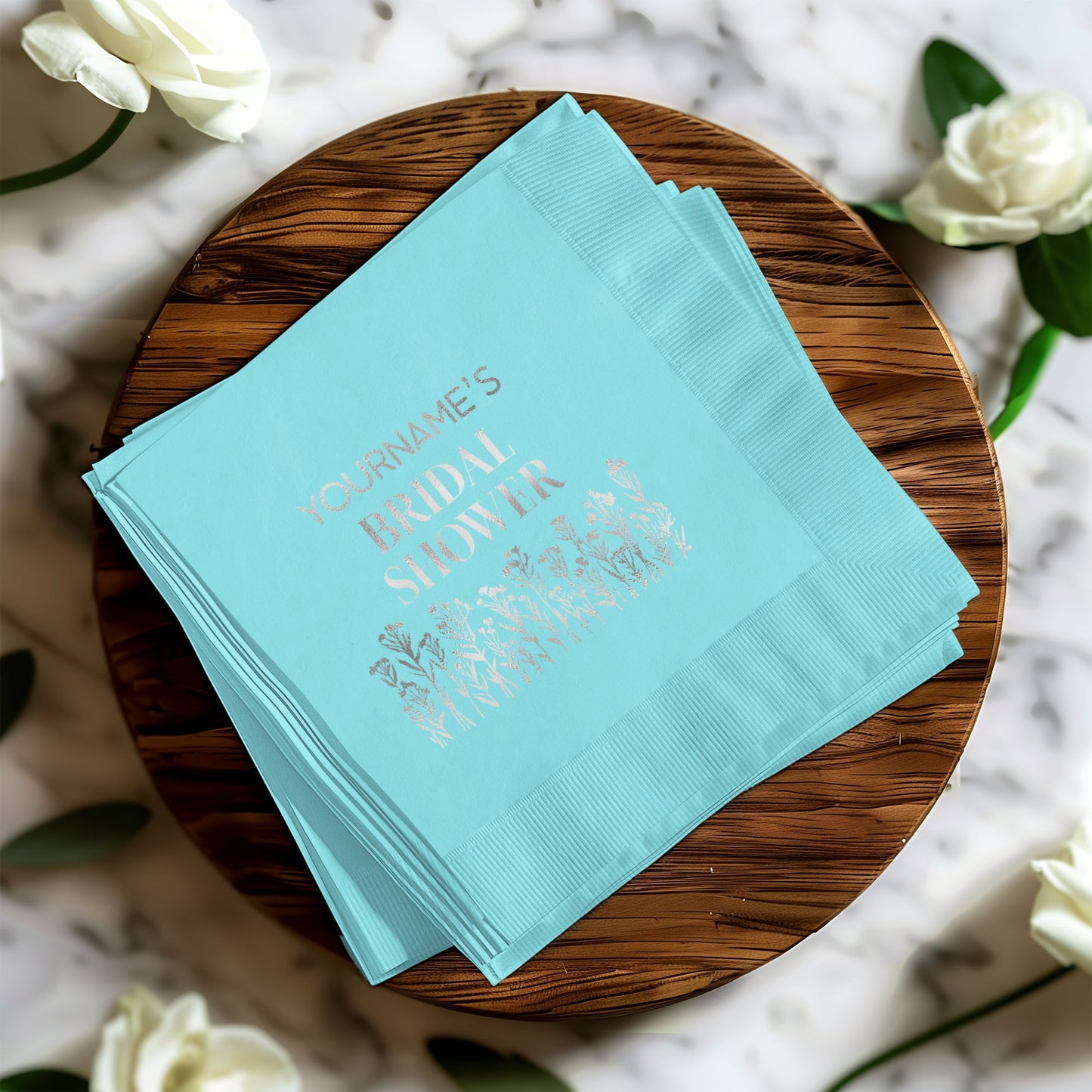 Personalized Bridal Shower Napkins Party product