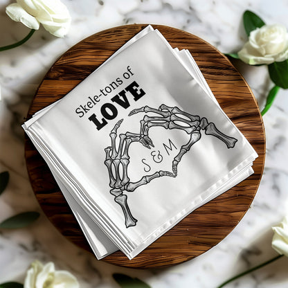 Skelet-tons of Love Personalized Handkerchief Product
