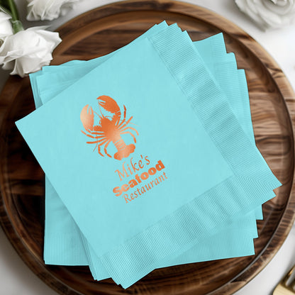 Seafood Restaurant Custom Printed Napkins product type