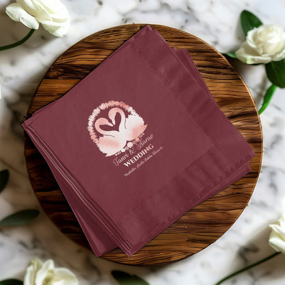 Elegant Personalized Wedding Napkins Tableware product