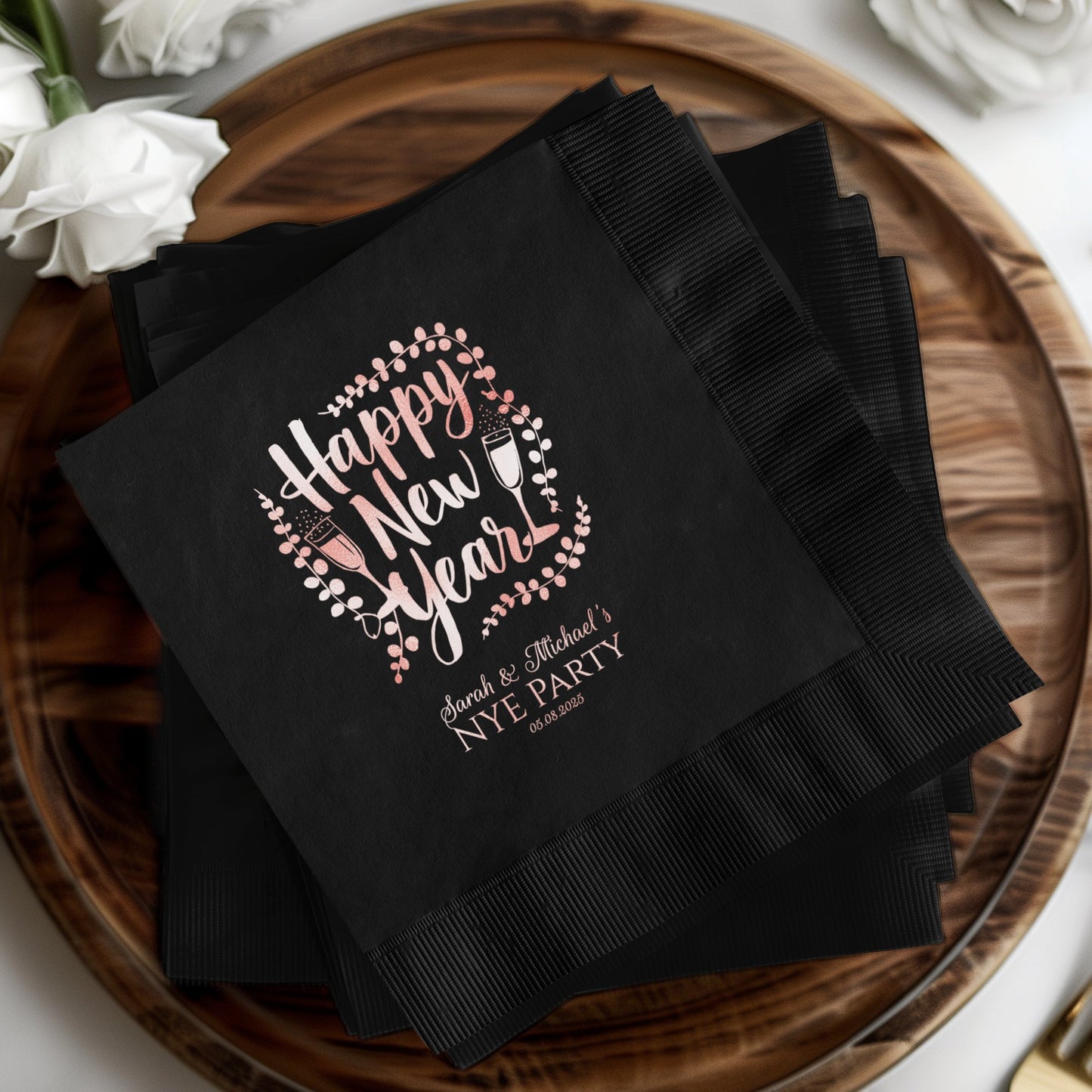 Happy New Year Personalized Party Napkins product