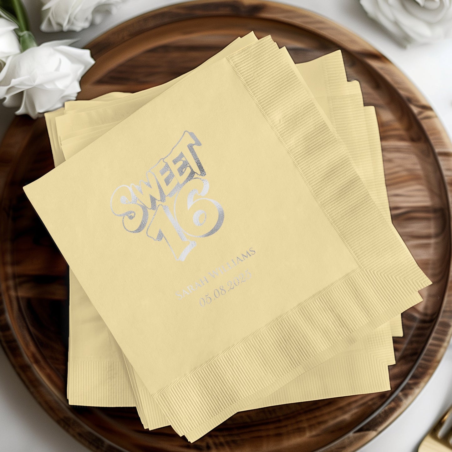 Sweet 16 Personalized Event Favor Napkin product