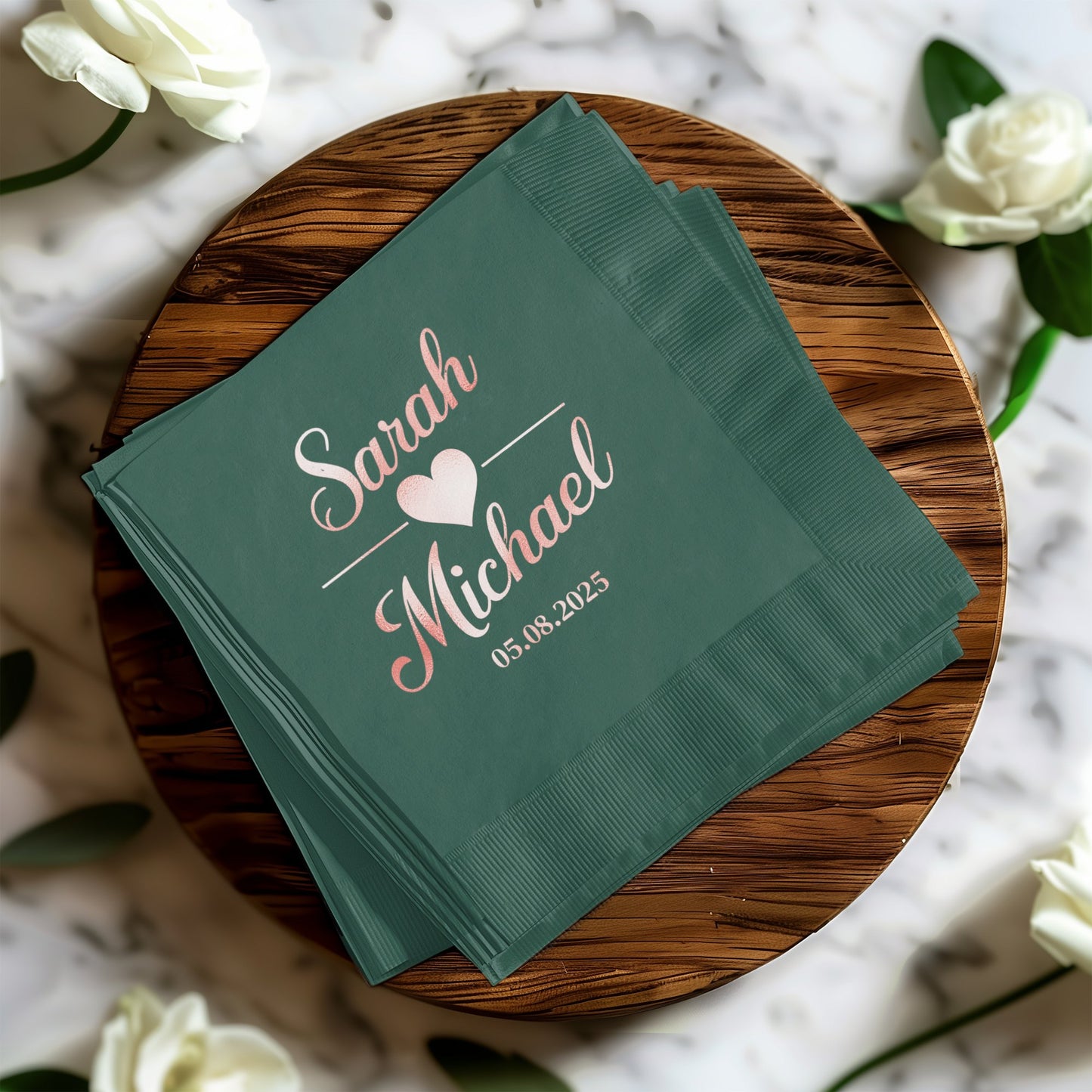 Personalized Wedding Date and Names Design Product