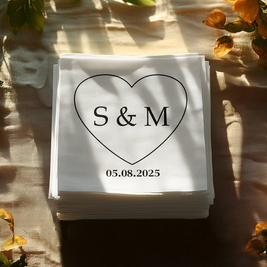 Personalized Heart Initials Wedding Date Product