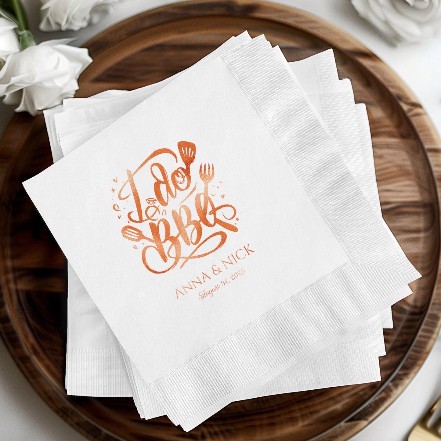 Custom Wedding Celebration Napkin product
