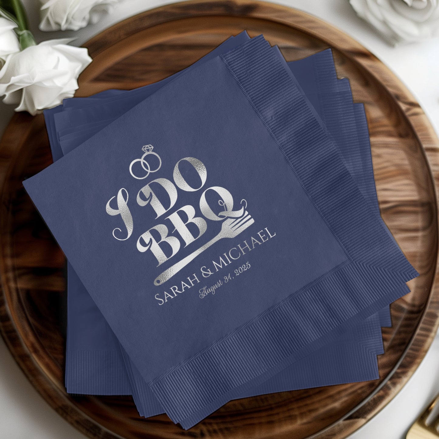 Personalized Wedding BBQ Theme Napkins product type