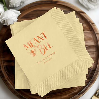 Personalized Meant to Bee Custom Napkins product type