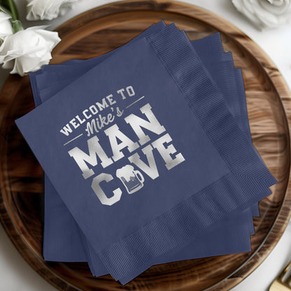 Welcome to Mike's Man Cave Napkin product