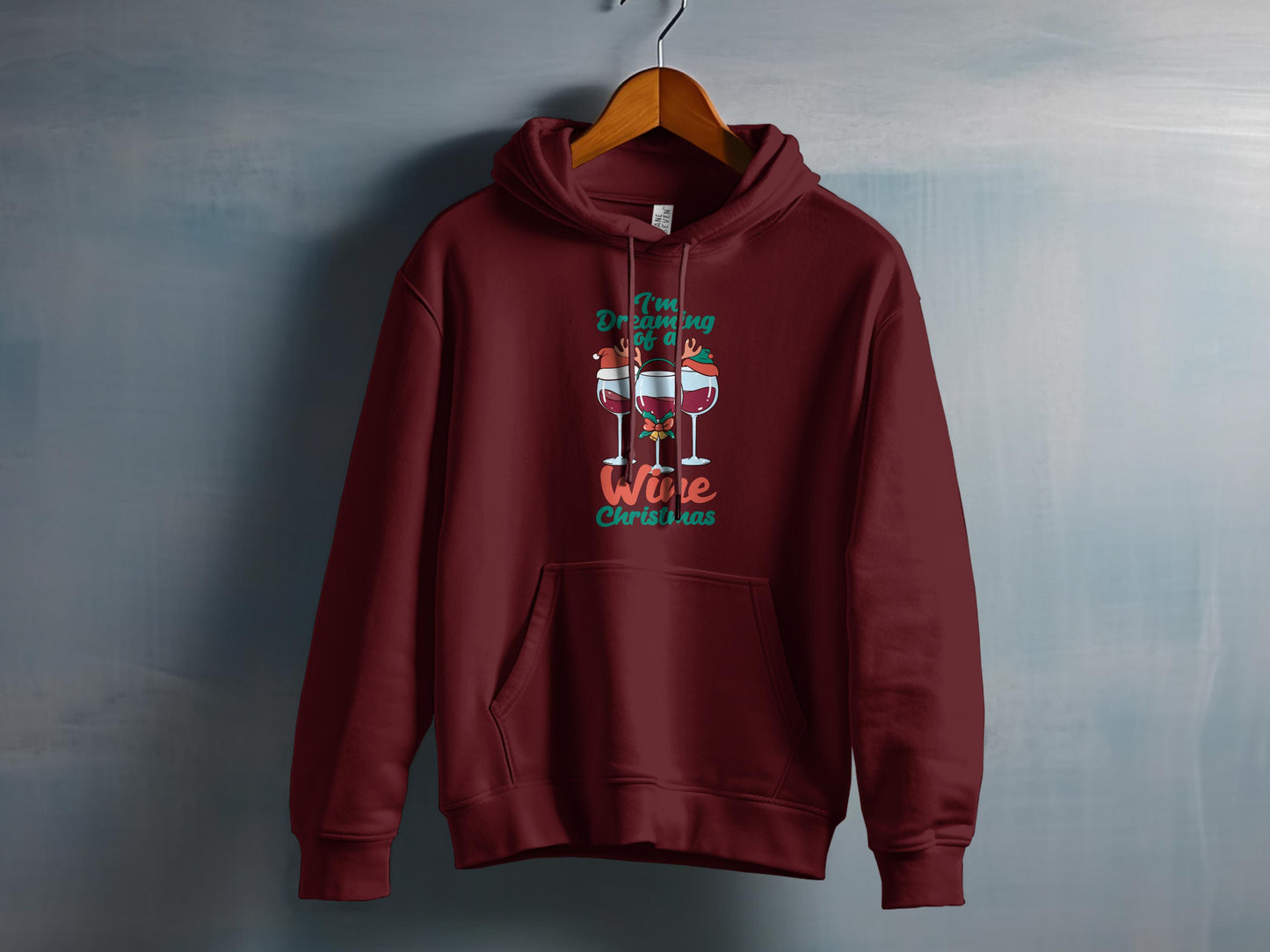 Dreaming of a Wine Christmas Hoodie product