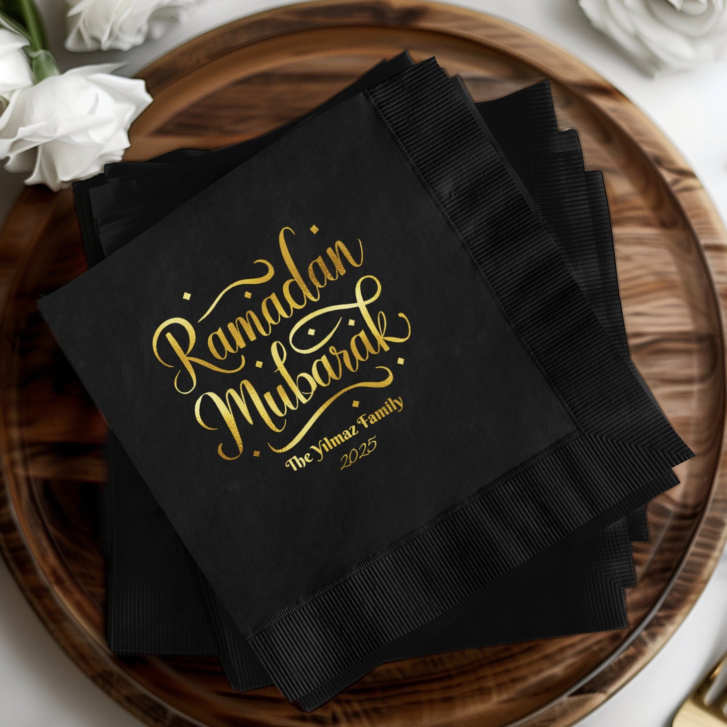 Ramadan Mubarak Custom 2025 Family Napkins product