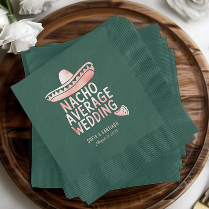 Nacho Average Wedding Personalized Napkins product