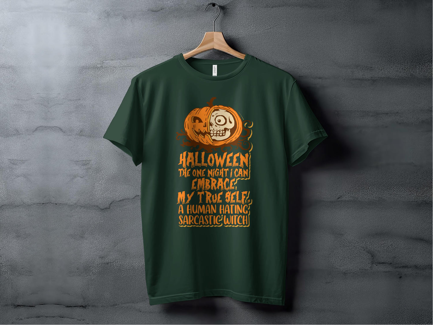 Halloween Human Hating Sarcastic Witch T-shirt product type