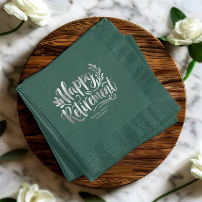 Elegant Happy Retirement Party Napkins product
