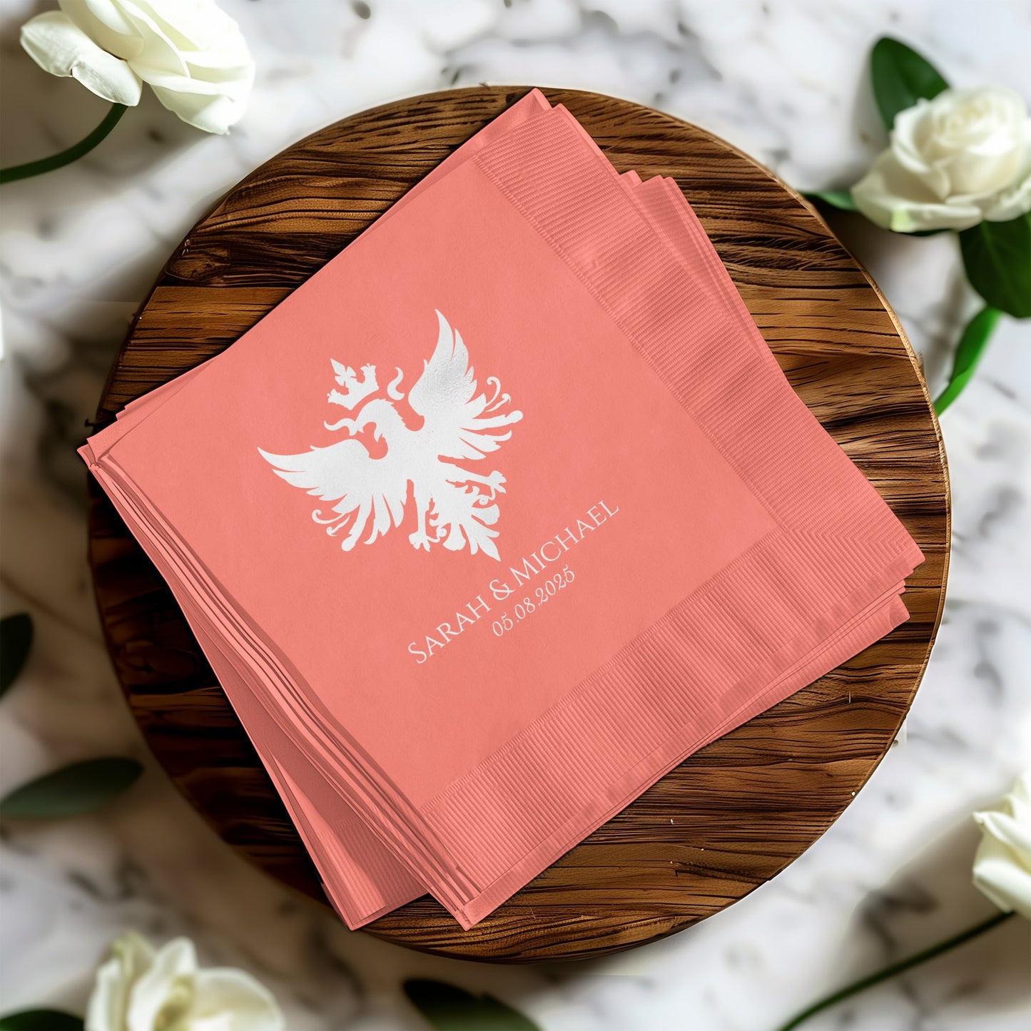 Custom Wedding Date Personalized Napkins product