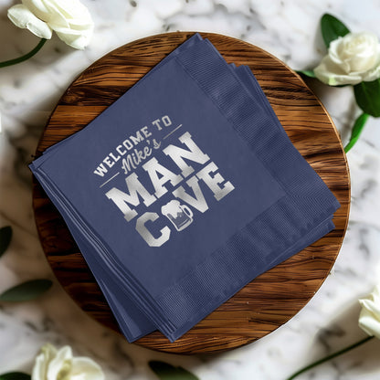 Welcome to Man Cave Personalized Napkin product