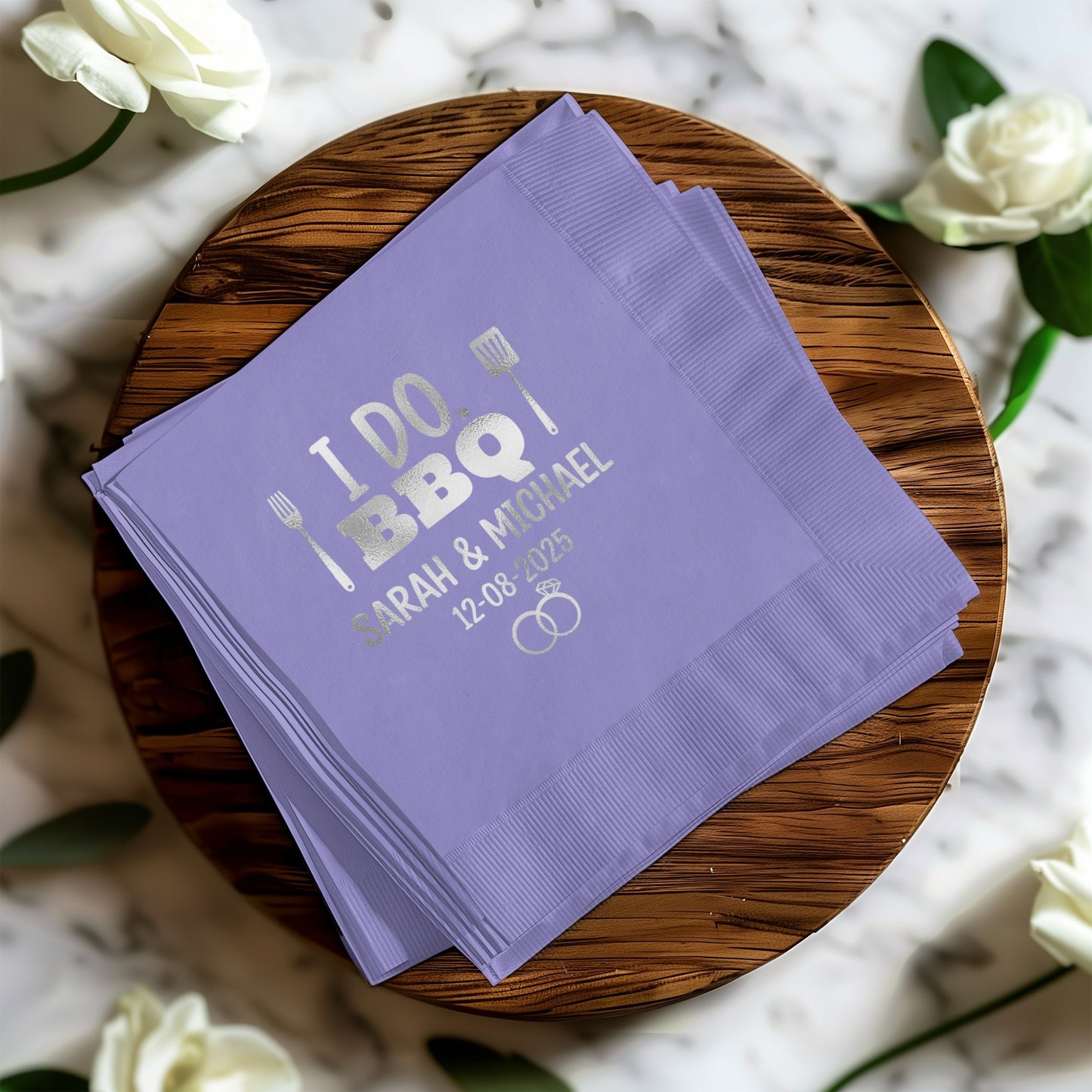 I DO BBQ Personalized Party Napkins product type