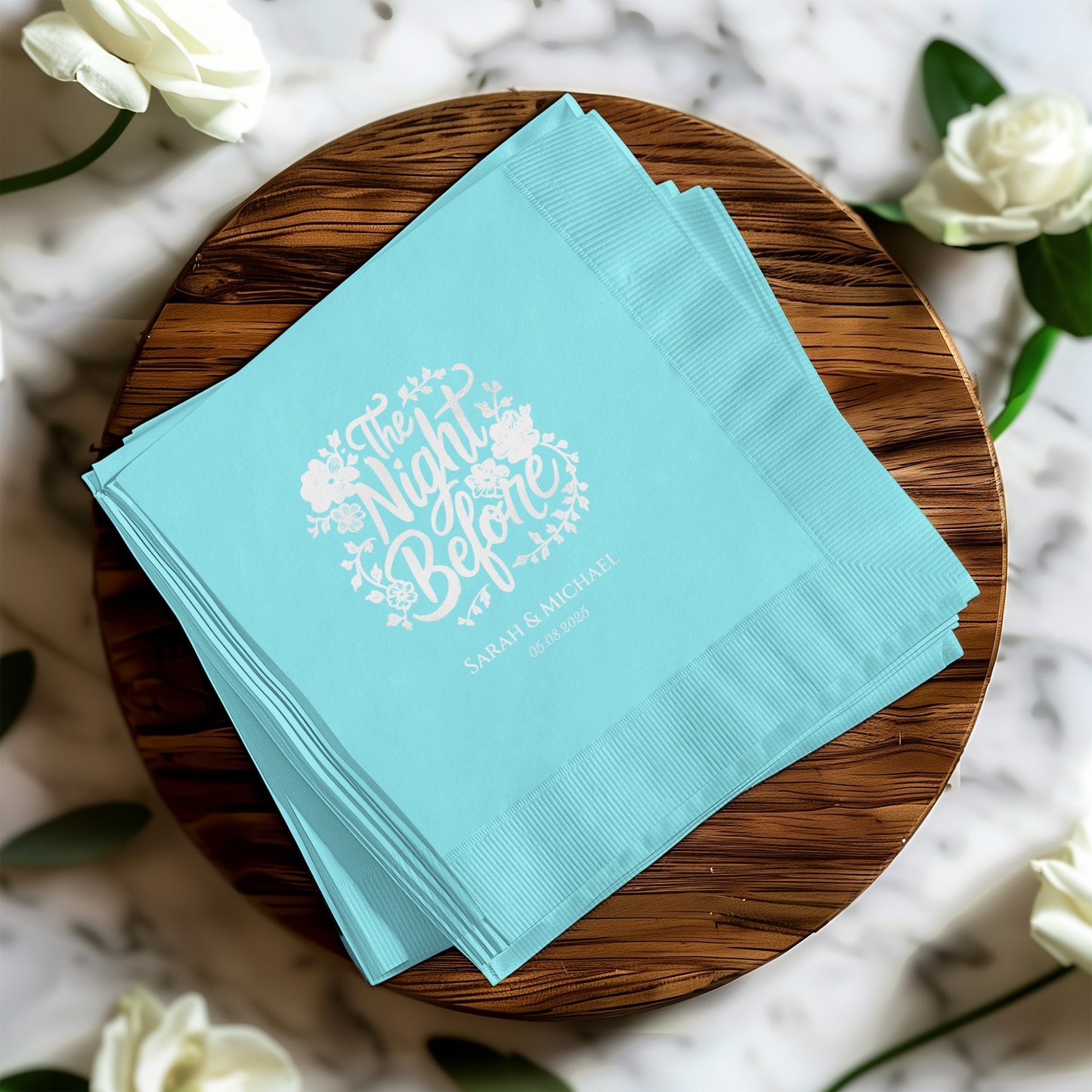 The Night Before Custom Wedding Paper Napkin product