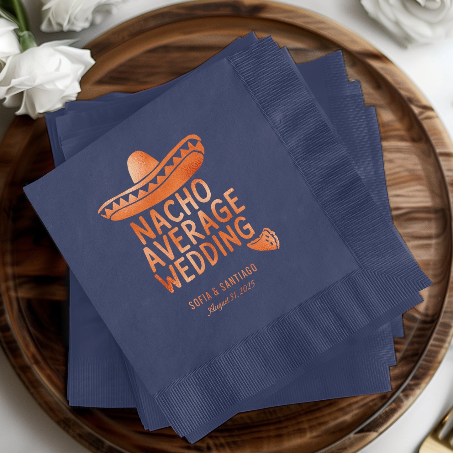 Nacho Average Wedding Personalized Napkin product