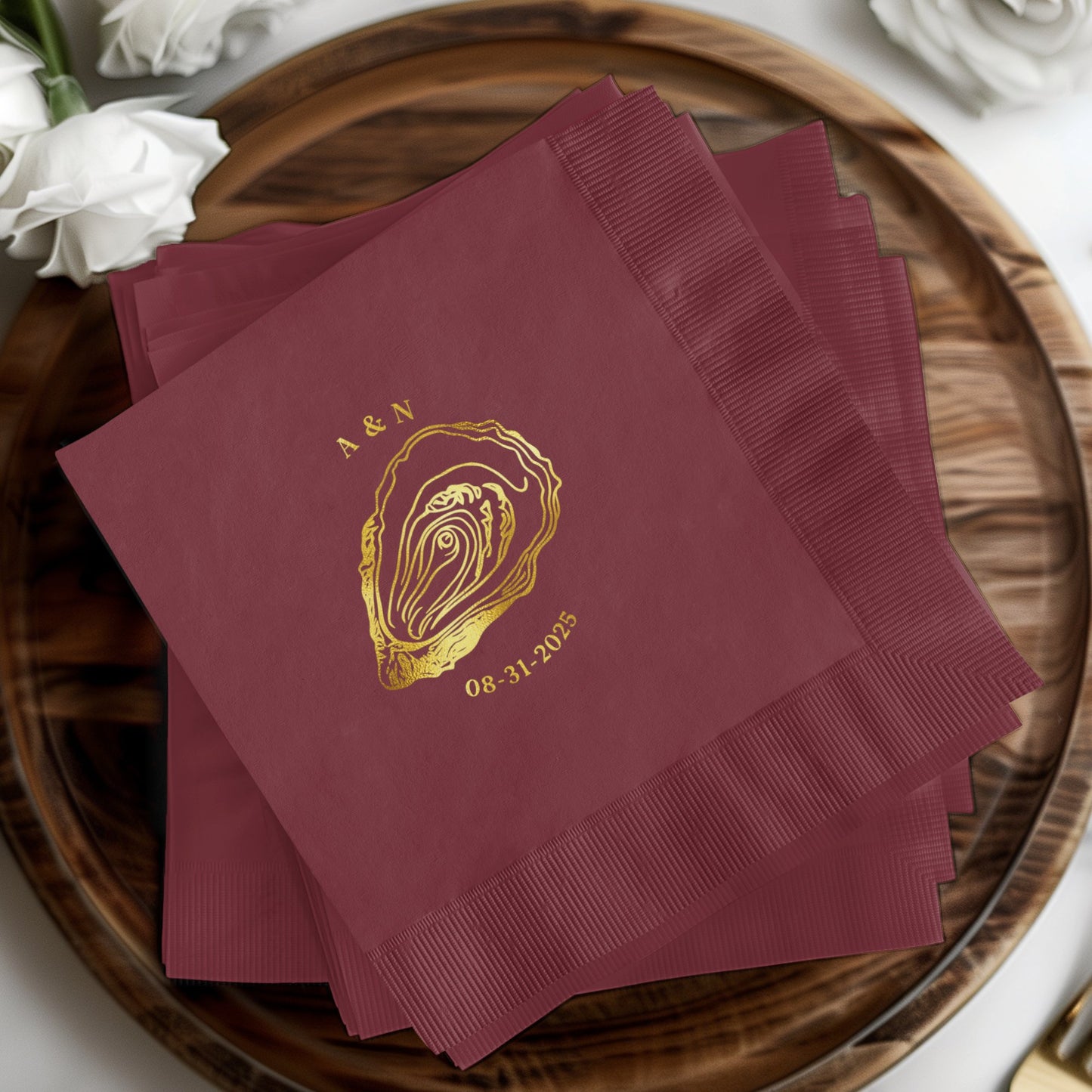 Personalized Wedding Date Napkin product type