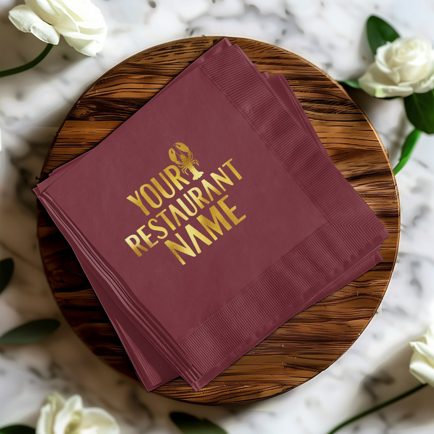 Customizable Restaurant Logo Napkins product