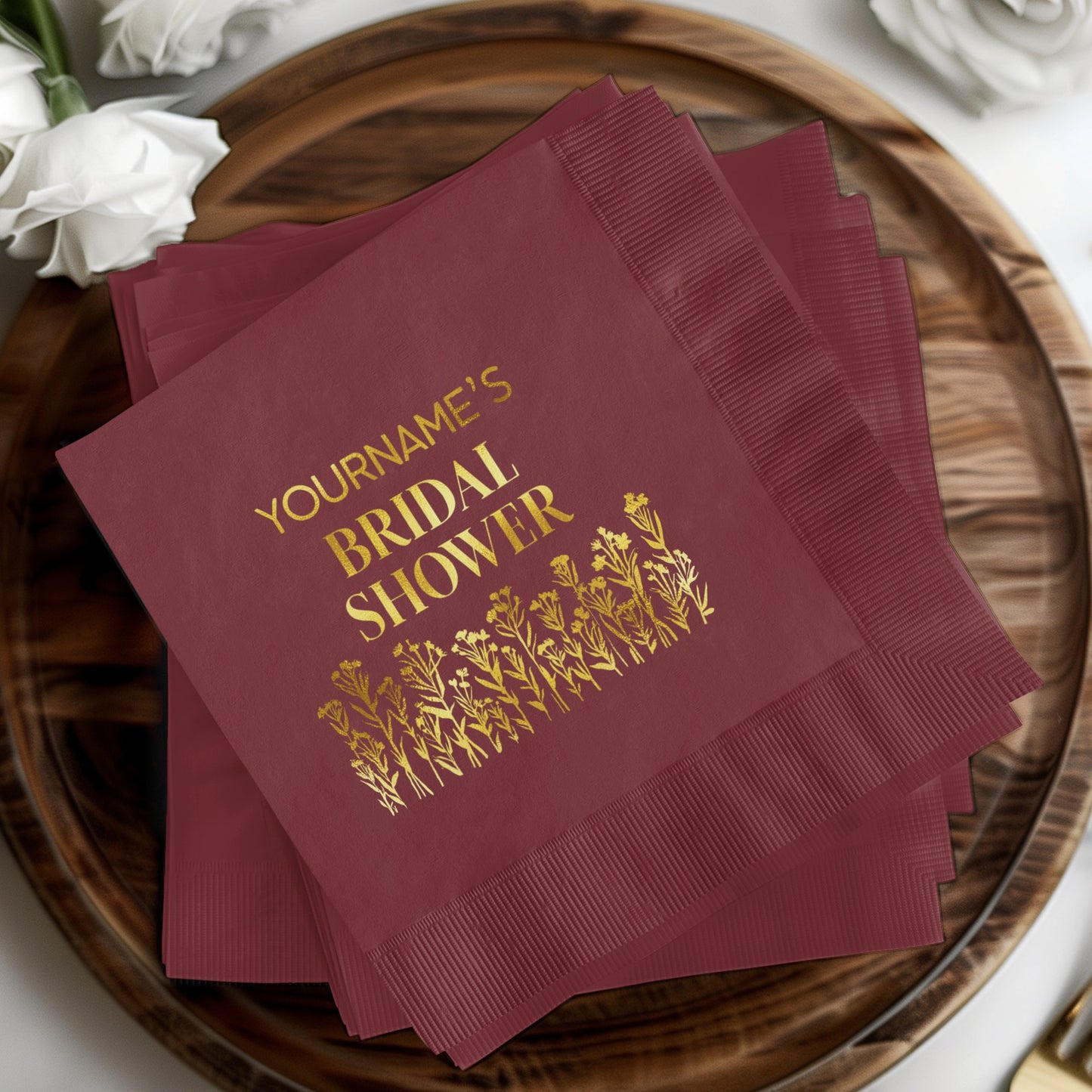 Personalized Bridal Shower Napkins Party product