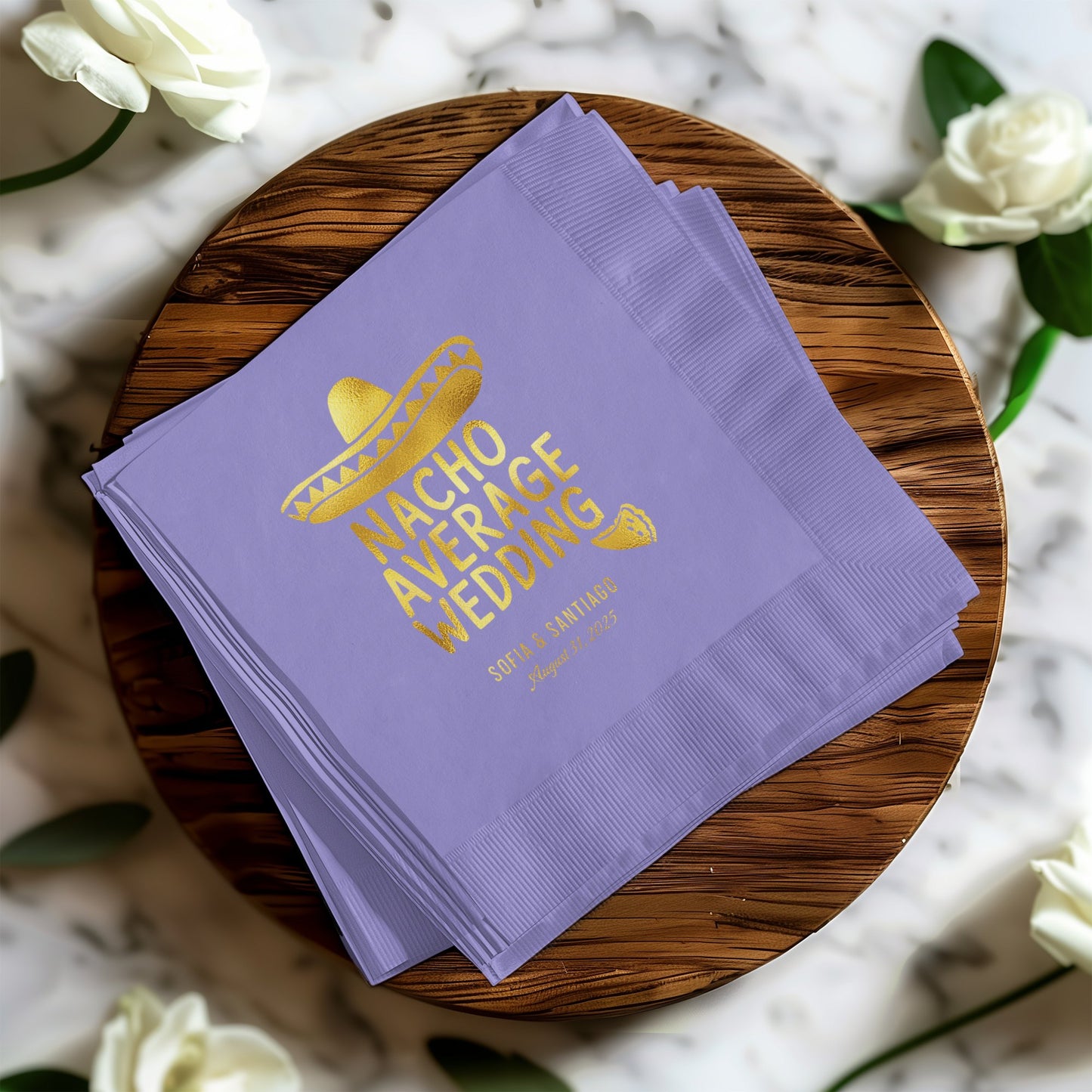 Nacho Average Wedding Custom Party Napkin product