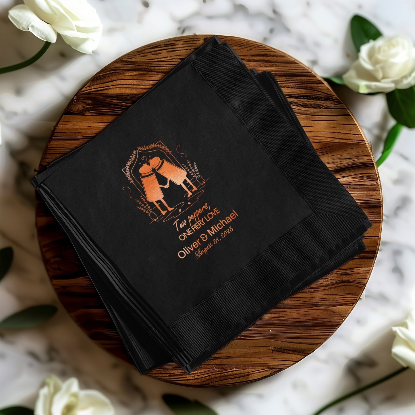 Two People Dancing Personalized Napkin product type