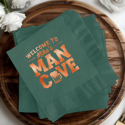 Welcome To Mike's Man Cave Decorative Napkin product type