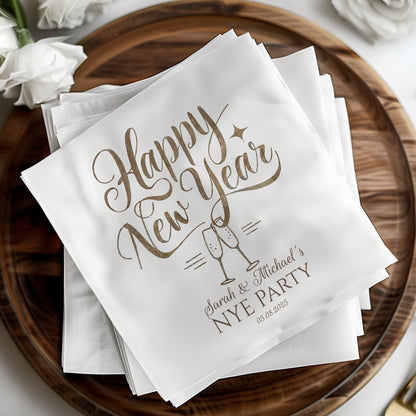 Happy New Year Customizable Party Napkins product type