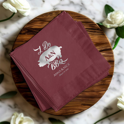 I Do A&N BBQ Custom Wedding Napkins product type