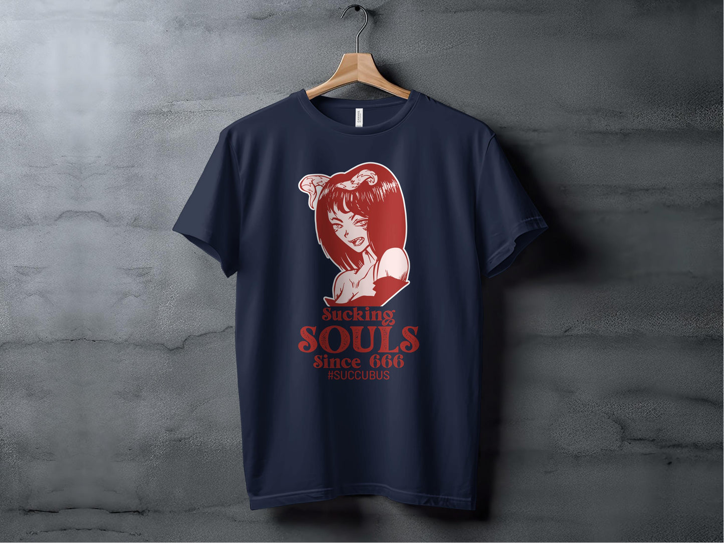 Sucking Souls Since 666 Succubus Graphic T-Shirt product type