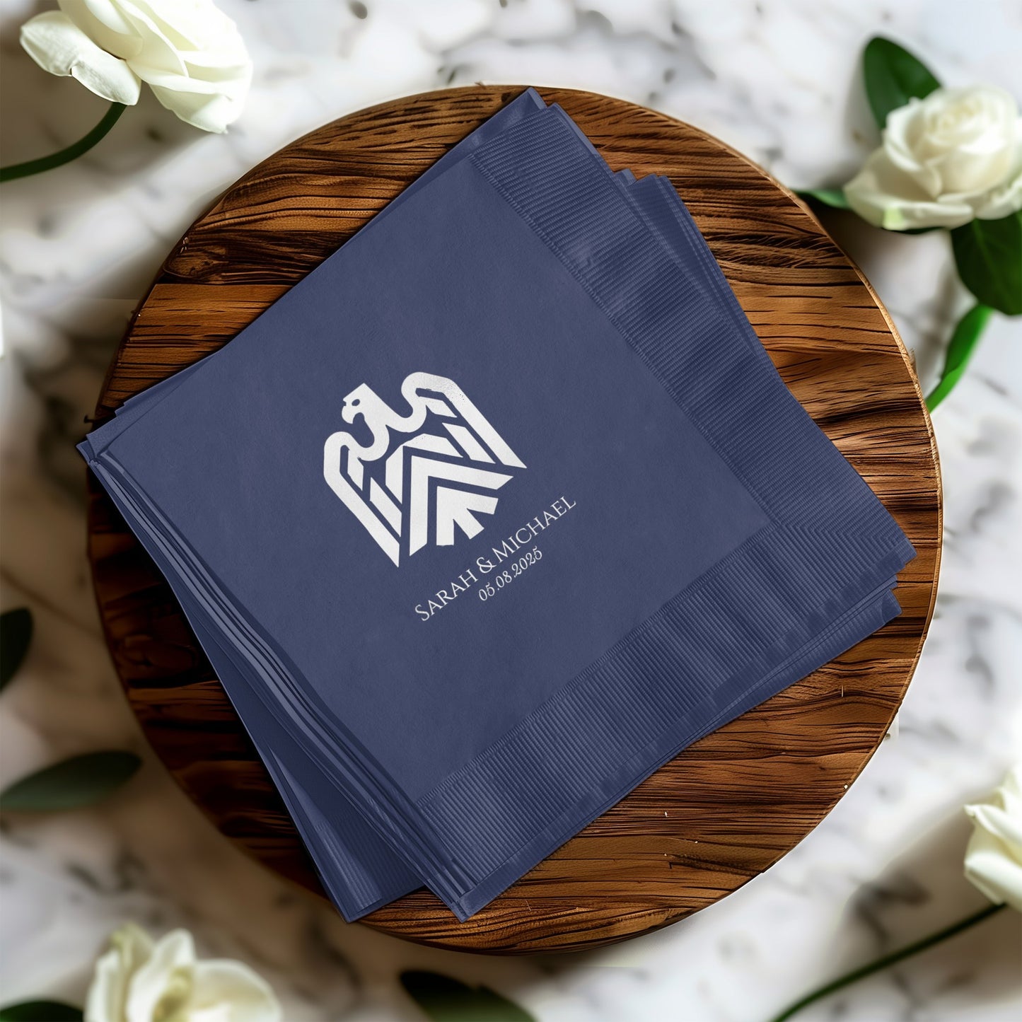 Personalized Wedding Event Embossed Napkins product